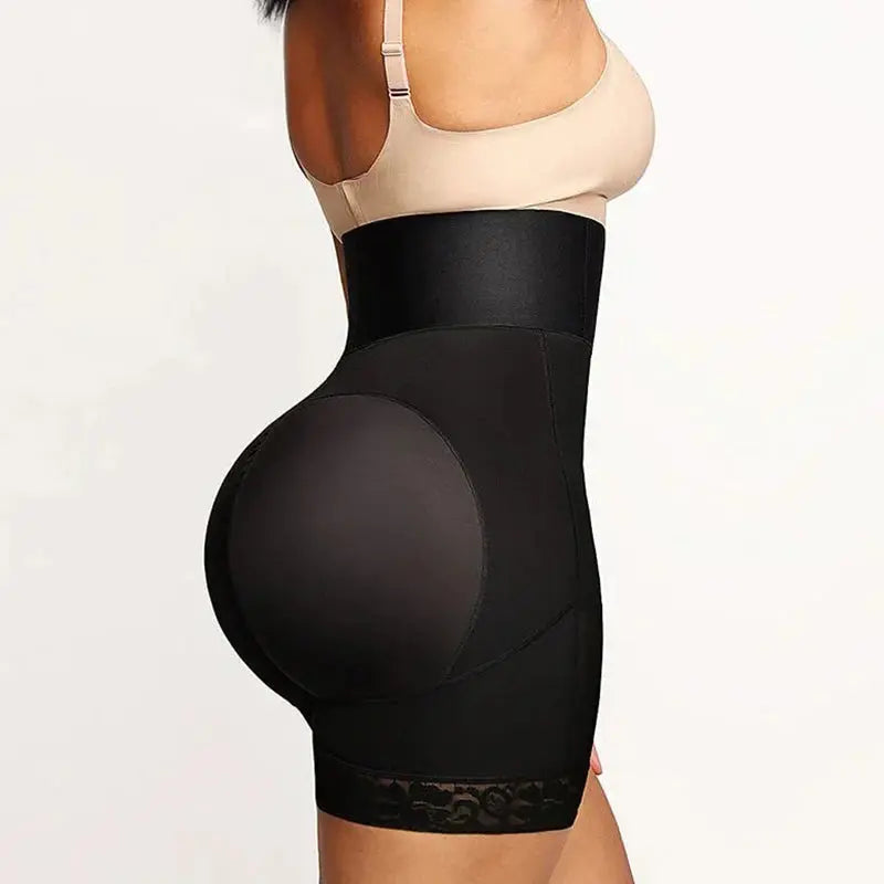 SlimCurve Tummy-sculpting & Butt lifting Shorts - Black side view